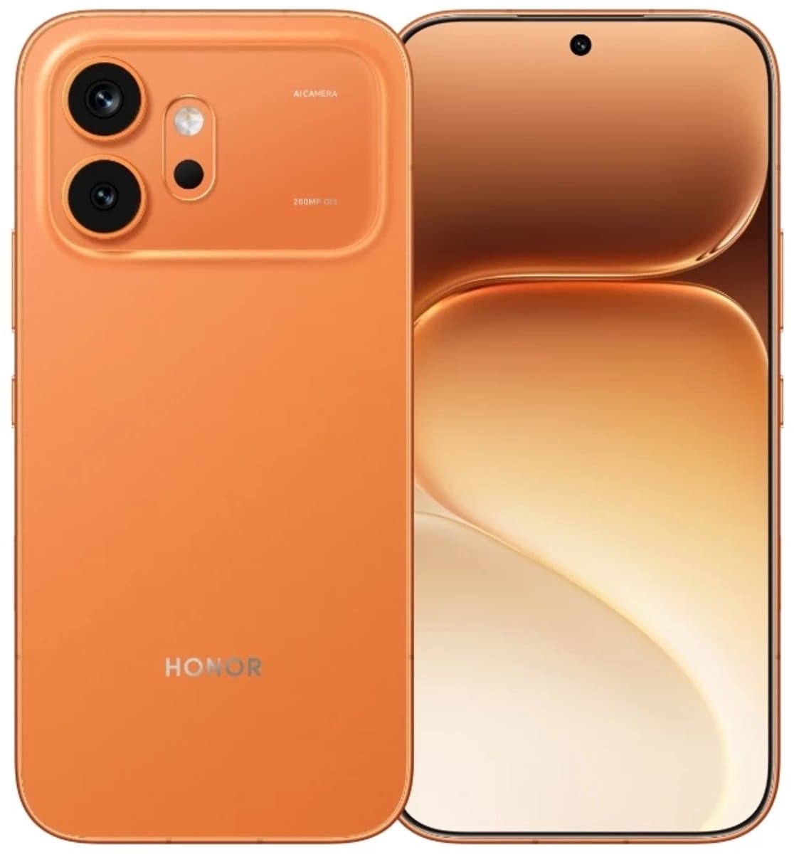 HONOR 600 5G Smartphone 8GB RAM 512GB Oranje 6.57 inch AMOLED 200MP Camera IP68 — afbeelding 1