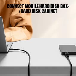 Externe Adapter - USB Converter - Apparaten Verbinden - Plug and Play - 6.6 x 3.3 cm - Zwart — thumbnail 4