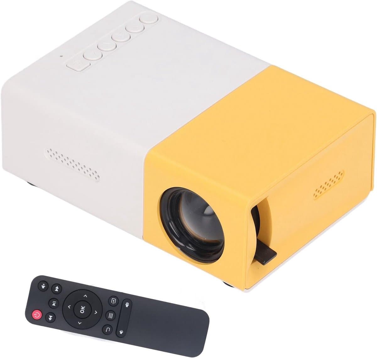 SnelShoppen - Draagbare Smart Projector, 24 tot 60 Inch Beeldscherm, 1920 x 1080 Resolutie, Groot Scherm Projector, Buiten Cinema Films, 110-240 V, EU — afbeelding 1