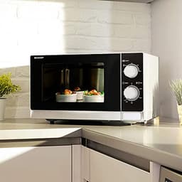 Combi Magnetron - Magnetron Oven - Snel Eten Opwarmen - Met Grill Functie - 20 liter - Zwart Wit — thumbnail 3