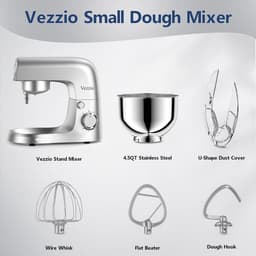 SnelShoppen - Blender 4.5L 1500W - Keukenmachine met 10 snelheden - RVS, Zilver - Perfect voor Bakken, Koken en Mixen voor het Gezin — thumbnail 5