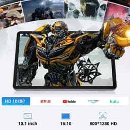 SnelShoppen - 10 Inch Android 16 Tablet met Octa-Core, 1280x800 HD IPS Scherm, 6600mAh, 2.4G 5G WiFi, Bluetooth 5.0, GPS, Ondersteuning Widevine L1, I — thumbnail 4