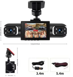 Dashcam met vier lenzen - Dashcam voor Auto - 360-graden Panoramische Dekking - Nachtzicht - Achteruitrijassistentie - 1080P Full HD - Zonder Geheugenkaart — thumbnail 5