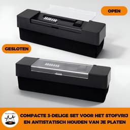 Pinguïn Records VinylCare ProBrush - Hoogwaardige platenborstel – Complete 3-delige set – Inclusief naald- en schoonmaakborstel - Antistatische platenborstel – LP borstel – Platenreiniger voor vinyl — thumbnail 2