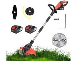 9 inch borstelloze elektrische grasmaaier, telescopische grastrimmer, snoerloze tuin grasmaaier, trimmer gere