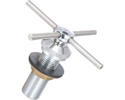 Glazen Waskop - Kopjes Spoeler - Snel Glazen Reinigen - Hogedruk Reiniging - 11.3 cm - Zilver