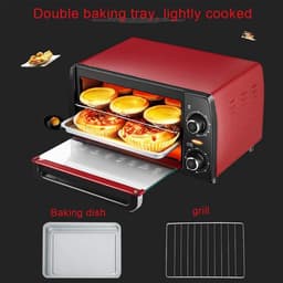 Mini Oven - Compacte Keukenoven - Snel Gerechten Maken - Energiebesparend Design - 12 Liter - Zwart — thumbnail 4