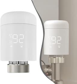 Slimme Thermostaatkraan - Radiatorregelaar WiFi - Energie Besparen - Geen Hub Nodig - 11 x 9.5 x 6.5 cm - Wit — thumbnail 5