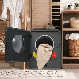 Innovastore Wandmodel mini wasdroger - Wasdroger - Afzuigdroger - Meervoudig filtersysteem - 5 wasprogramma's - 830W - RVS - Zwart — thumbnail 5