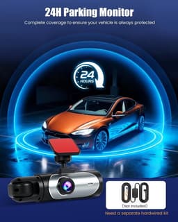 Dashcam - IPS-scherm - Full HD 1080p - Dubbele lens voor en achter - Voor alle voertuigen — thumbnail 3