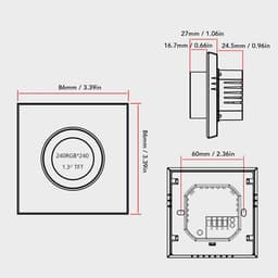 Slimme Thermostaat - Verwarming Regelaar - Energie Besparen - App Bediening - 95-245V AC - Wit — thumbnail 4