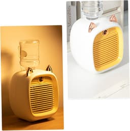 Compacte verdampingsluchtkoeler met 50 ml watertank, USB-gevoed persoonlijk bureaukoelapparaat, 3 windsnelheden en stille werking, geschikt voor thuis en kantoor（Geel） — thumbnail 5