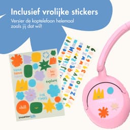imoshion Kinder Koptelefoon met Draad - Met Decibelbegrenzer en Stickervellen - Koptelefoon Kinderen met AUX Kabel — thumbnail 2