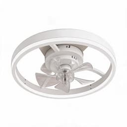LED Plafondventilator met Afstandsbediening – Witte 20 inch Stille DC-motor Ventilator met Licht – 6 Snelheden – Dimbare Tri-color LED 36W – Zomer/Winter Functie – Inbouw Plafondventilator voor Slaapkamer & Woonkamer – 230V EU — thumbnail 1