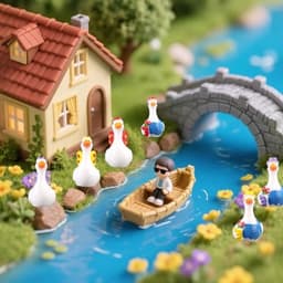 90 stuks kleine harsgans in tuinier- en vlinderstijl mini ganzenbeeldjes kleine dieren van hars voor doe-het-zelf-knutselwerkjes feeëntuinen poppenhuis microlandschapsdecoratie — thumbnail 3