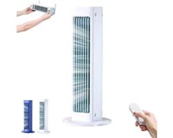 Draagbare Airconditioner - mini airco - luchtkoeler - draagbare airconditioner voor thuis - mini air cooler - mini aircooler met water usb-c - mini aircooler - mobiele airco - Persoonlijke Koeling - Ultra Stil Ontwerp - 32.5 x 7.5 x 7.5CM - Wit