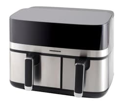 Heinner Dubbele Heteluchtfriteuse – 1700W – 8,6L Totale Capaciteit – 5,3L + 3,3L Manden – Digitaal Display – Touchbediening – 8 Programma’s – SYNC & MATCH – Grijs/Zilver — thumbnail 2