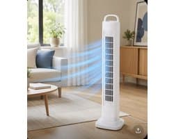Kinzo® Toren Ventilator 82CM | 3 Snelheden | Oscillerend - Krachtig en stil | Staand Torenventilator