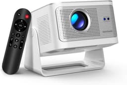 Draagbare Beamer - Mini Projector - Thuisbioscoop Creëren - Automatische Kalibratie - 1080P Native Resolutie - Wit — thumbnail 1