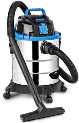Klarven® Nat- en Droogstofzuiger Zilver - 1200W Krachtig - Blaasfunctie en Zakloos, Ingebouwd Stopcontact - 20 Liter Tank - B 35 x H 51 x D 35 cm — thumbnail 4