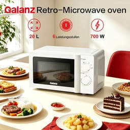 Wentinkmo Magnetron Glans Compacte - magnetronoven V7 - wit-6 vermogensstanden — thumbnail 3