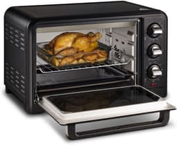 Ploutos® Oven - Elektrische Oven - Vrijstaande Elektrische Oven – Luxe Heteluchtoven met Grillfunctie - Zwart - 32cm x 47cm x 28cm — thumbnail 2