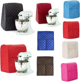 Mixer Beschermhoes - Apparaat Cover - Keuken Organisatie - Met Opbergvakken - 36x20x43cm - Rood — thumbnail 3