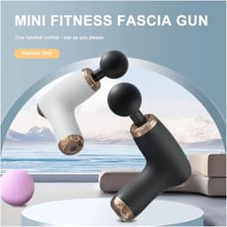 Mini Massagepistool - Fascia Gun - Spierontspanning - Diepe Spierstimulatie - 1 kg - Zwart — thumbnail 2
