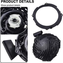 Terugslagstarter Grasmaaier - Motor Starter - Soepel Starten - Stalen Constructie - 17 x 17 x 6 cm - Zwart — thumbnail 4