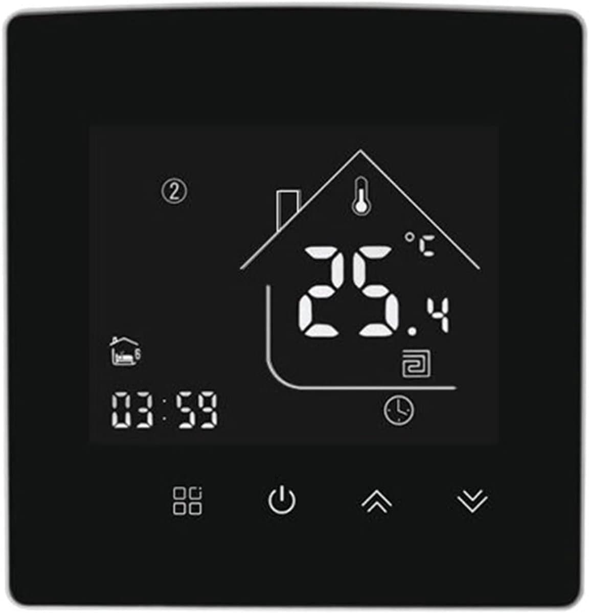 Slimme Thermostaat - Temperatuurregelaar Verwarming - Energie Besparen - Wekelijks Programmeerbaar - 60 mm - Wit — afbeelding 1