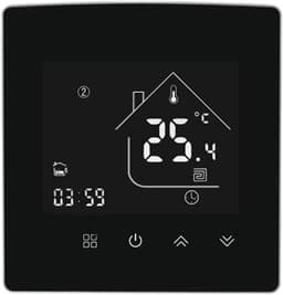 Slimme Thermostaat - Temperatuurregelaar Verwarming - Energie Besparen - Wekelijks Programmeerbaar - 60 mm - Wit — thumbnail 1