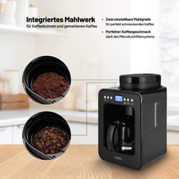 Koffiezetapparaat - Roestvrij staal - Ingebouwd maalwerk - Afneembaar filter - Voor Thuis en Kamperen — thumbnail 2