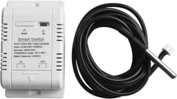 Slimme Temperatuurschakelaar - Thermostaat Sensor - Energie Besparen - App Bediening - 20A 2M Draad - Wit — thumbnail 1