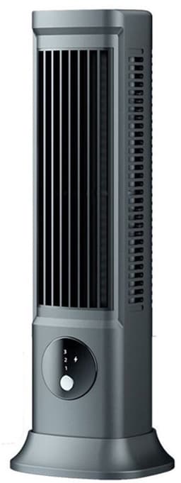 Bladloze desktop airconditioner, draagbare USB-oplaadbare airconditioner, drie ventilatorsnelheden, stille desktop/draagbare ventilator. — thumbnail 1
