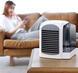 Airconditioner draagbare airconditioner elektrische ventilator bevochtigingssysteem koeler afneembare airconditioner ( zilver) — thumbnail 3