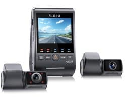 VIOFO A329TC 3CH - Dashcam - 4K Frontcamera + 2K Telelens + 2K Interieurcamera - Sony STARVIS 2 - WiFi 6 - GPS - Parkeermodus - HDR - Spraakbediening - SSD-ondersteuning