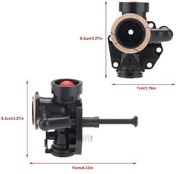 Carburateur Vervanging - Metalen Carburateur - 11x8.3x7cm - Geschikt voor 499809/498809A/494406 - Inclusief Hardware - Schokbestendig - Grasmaaieronderdeel — thumbnail 2
