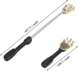Electric Rear Scratches, Electric Rear Cratcher Expanding To 18 Inch Itch Relief One-hand Scratchers with Long Handle Body Scratch Massage Tool for (Black) — thumbnail 2