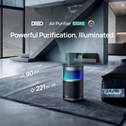 DREO 530AS Luchtreiniger – Luchtzuiveraar met HEPA-filter – met App ondersteuning – Auto Modus – RGB verlichting — thumbnail 2