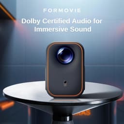 Smart Beamer Full HD 1080p met Google TV – Dolby Audio – WiFi en Bluetooth – Draagbaar – Tot 120 Inch — thumbnail 2