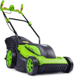 Elektrische grasmaaier - Gazonmaaier duwmaaier - Gazon onderhouden - Krachtige 2000W motor - 43 cm maaibreedte - Zwart — thumbnail 5