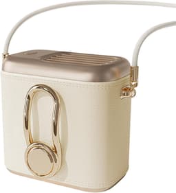 LISM-Draagbare zakventilator – Een kleine, handzame nekventilator met drie snelheden en batterijgevoede luchtreiniger, inclusief tas en polsbandje, ideaal Geschikt voor kamperen en vissen. — thumbnail 1