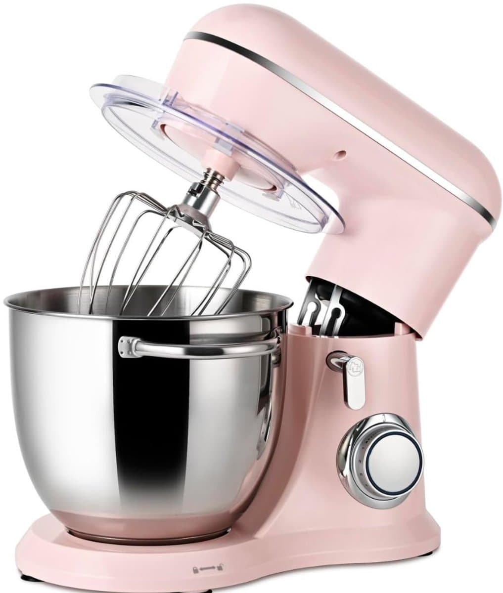 Lìon® Deegmachine - Mixer met Kneedhaak - Kneedmachine - Lichtroze - 22cm x 36cm x 34cm — afbeelding 1