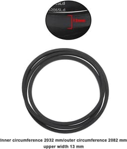 V-riem 2032 mm Binnenomtrek - 2082 mm Buitenomtrek - 13 mm Breedte - Rubber - Compatibel met Husqvarna - Maaierriem — thumbnail 1