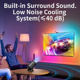 SnelShoppen - Draadloze Mini Projector 1080P met Bluetooth, 270° Verstelbaar voor Thuisbioscoop, Buiten, Laptop, Smartphone, TV Stick, 3.5mm Audio Jac — thumbnail 2