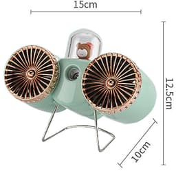 USB-bureauventilator met krachtige luchtstroom, voor thuis, kantoor en slaapkamer — thumbnail 4