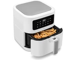 Airfryer 5,2 Liter – Olievrije Heteluchtfriteuse – 9 Automatische Programma's – Digitaal Touchscreen – 2150W Wit