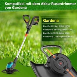 【Upgrade】Dubbelmesmesplaat Compatibel voor Gardena Artikel 9876, 9878, 14700, 14701, Grasmaaier Reservemesplaat Accessoires, 20 stuks Mesbladen — thumbnail 3