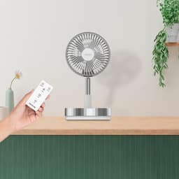 Vloerventilator Draadloos – 7200 mAh Accu – Opvouwbaar & Telescopisch – 4 Snelheden – Afstandsbediening — thumbnail 5