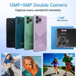 OUKITEL C53 mobiele telefoon, 6,6 inch HD, 8GB RAM+64GB uitbreidbaar tot 1TB, 4300mAh batterij, 13MP camera, Android 14 — thumbnail 4
